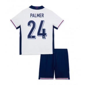 England Cole Palmer #24 Hjemmebanesæt Børn EM 2024 Kort ærmer (+ korte bukser)